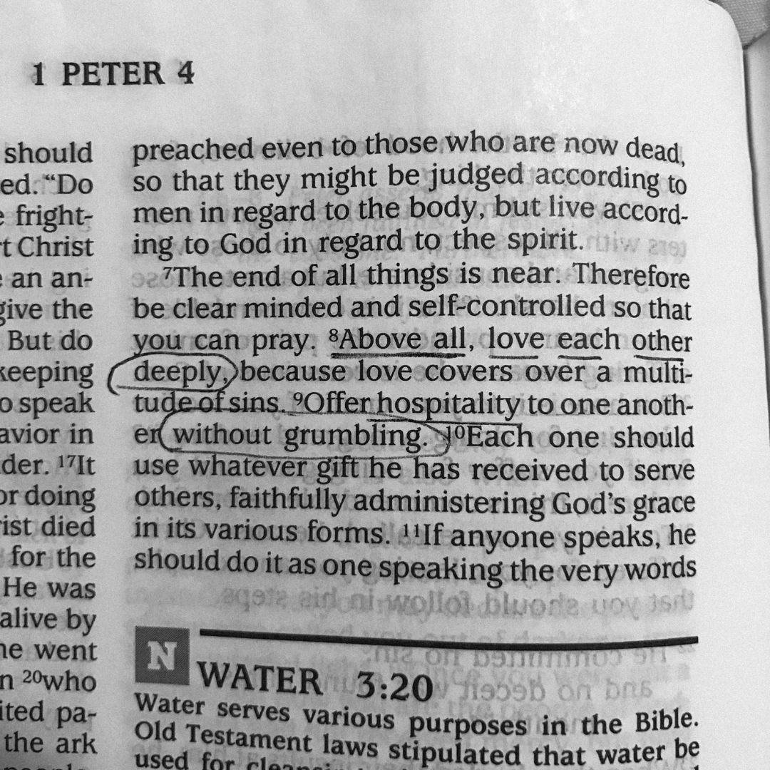 1 Peter 4:8-10